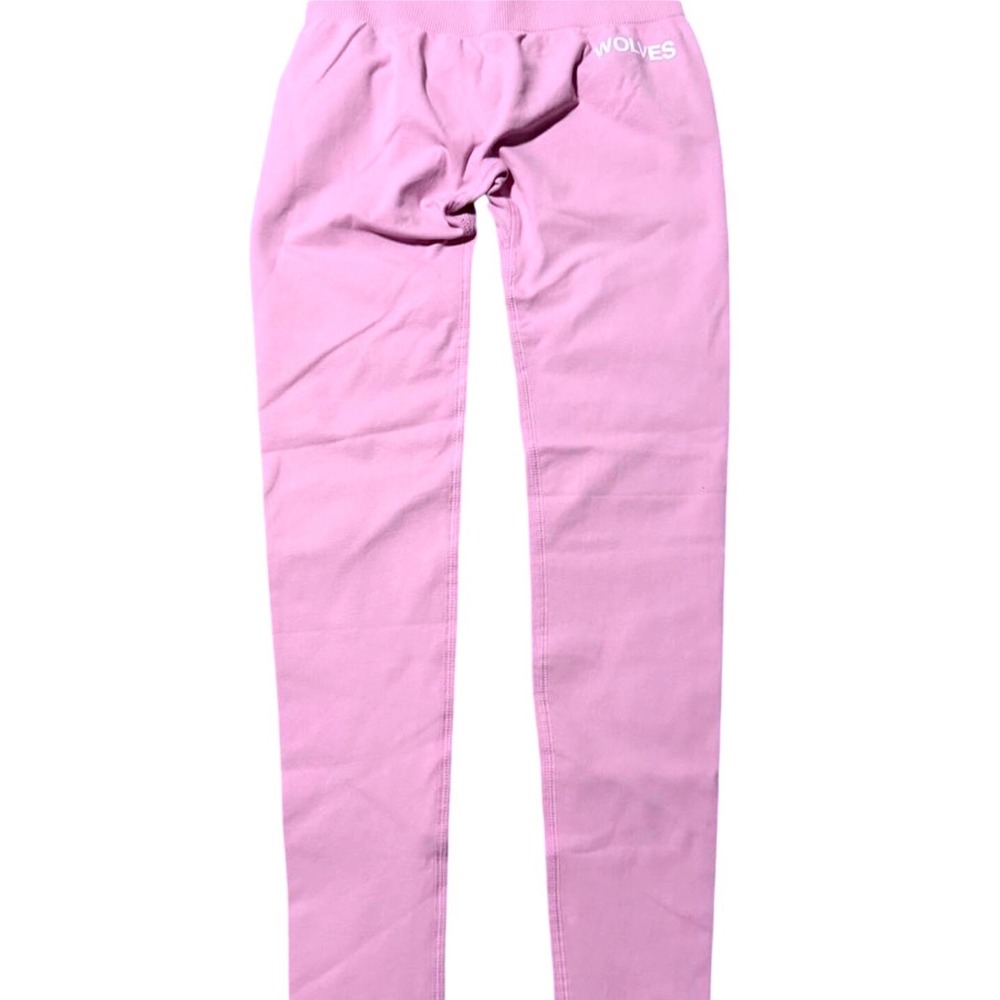 Darc Sport Skylar Soft Seamless Leggings Pink Pearl Wolves Scrunch Medium NEW‎